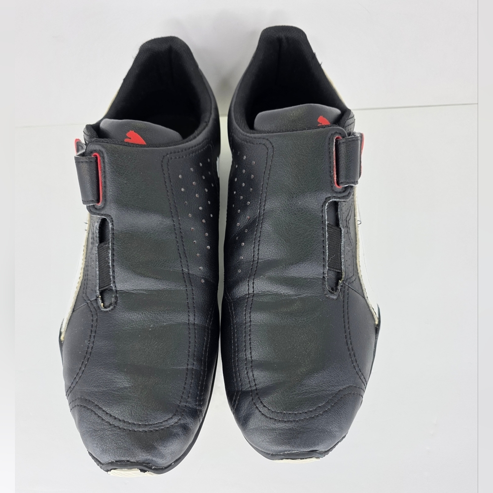 Puma Redon Move Mens Sz 10.5 Shoes Sneakers Low Top Slip On Black White Leather - Picture 5 of 16